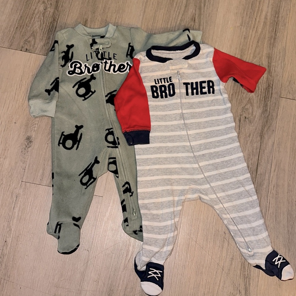 Set of 4 footie pajamas